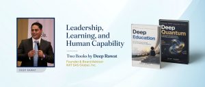 Deep Rawat with his books Deep Quantum and Deep Education